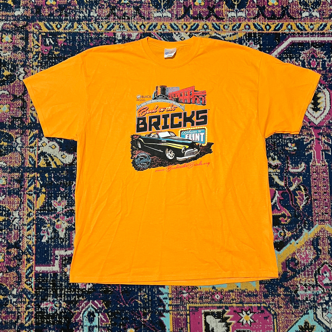 Back to the Bricks Car Flint Michigan T-Shirt Size 2XL