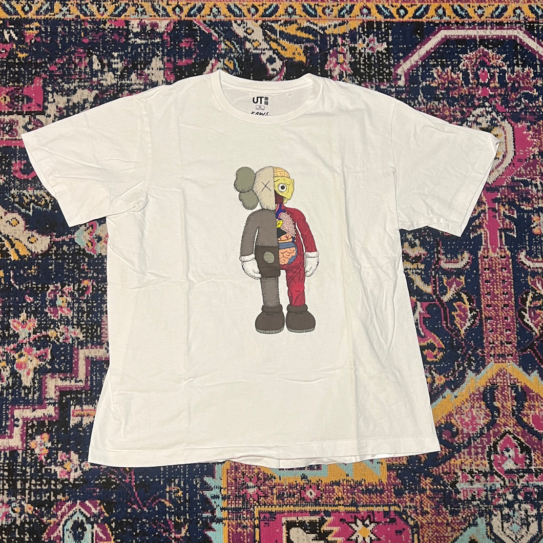 KAWS x Uniqlo Flayed Tee (US Sizing) X-Large White SS19 - From Japan